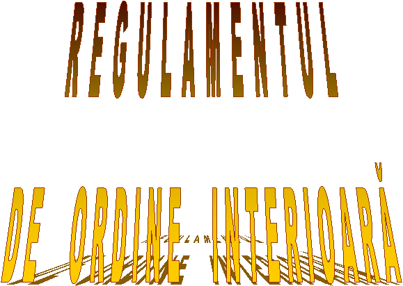 R E G U L A M E N T U L
D E O R D I N E I N T E R I O A R Ă
